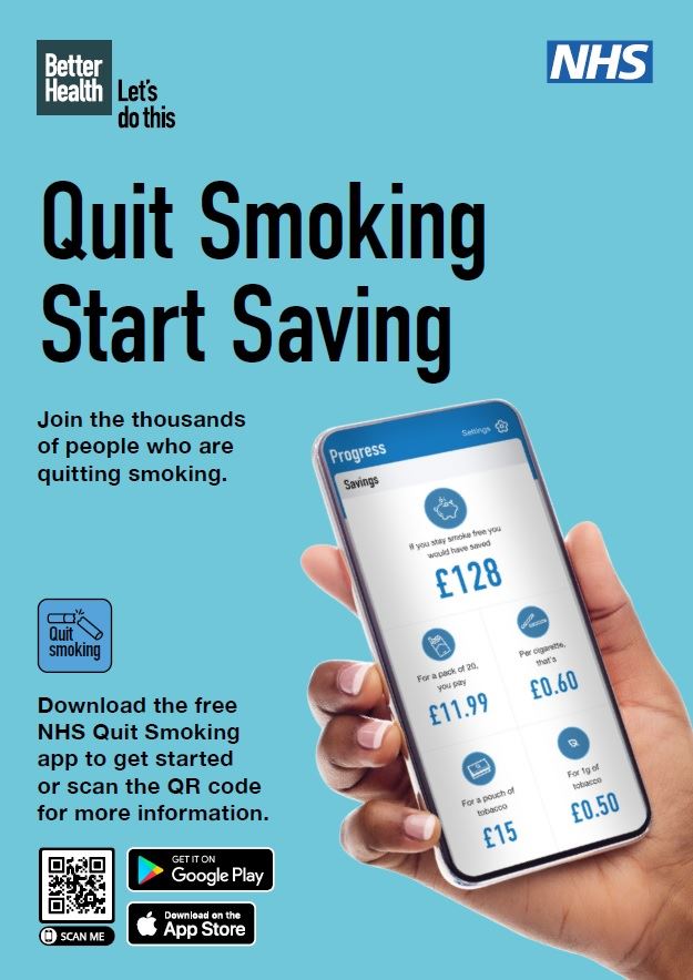 Quit smoking start saving the app
